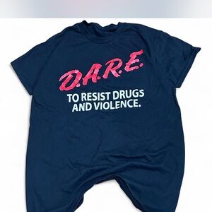 D.A.R.E. Black Graphic T-Shirt